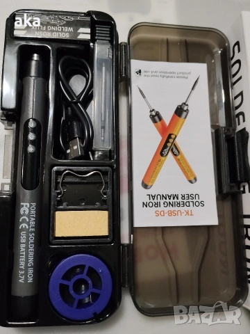 Безжичен поялник Solderig iron LED ДИСПЛЕЙ+LED ОСВЕТЛЕНИЕ нов , снимка 3 - Друга електроника - 54620929