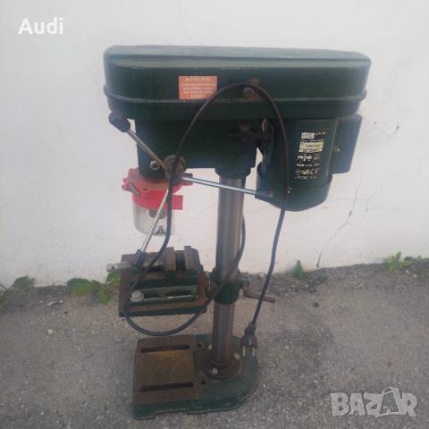 Настолна бормашина мощност  400W / 1400 об.мин Комплект с менгеме.  Матка: KING CRAFT KTB 400, снимка 4 - Бормашини - 54767495