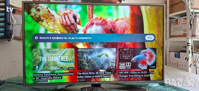 LG 49 инча LG 4K ЛГ LED Smart WiFi смарт лед 4К - с нова подсветка!, снимка 7 - Телевизори - 55147262