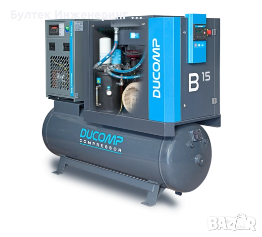 Винтов Компресор 15 kW, снимка 2 - Други машини и части - 54576279