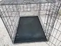 голяма метална клетка за куче 106x70x76см за транспорт и стационар , снимка 8