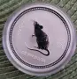 Лунар серия 1 2008 lunar 1 mouse 1 oz silver, снимка 1