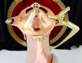Медна кана с капак WMF бягащ щраус Art Nouveau,Jugendstil , снимка 10