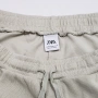ZARA Мъжки Къси Памучни Панталони Еластична Талия 3 Джоба L-XL, снимка 5