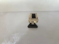 Златен мъжки пръстен с черен оникс, снимка 1