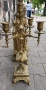 Бронзов каминенн часовник с два свещника, снимка 5