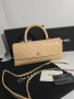 Chanel Coco Handle Дамска Бежова Чанта Код Brand Luxury Fashion1, снимка 1