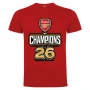 ШАМПИОНСКИ тениски ARSENAL CHAMPIONS / АРСЕНАЛ 2026! Поръчай с ТВОЯ идея!, снимка 1