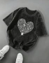 XL/XXL Нова дамска тениска в актуалния графитен цвят , снимка 1