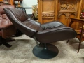 Комплект от две Relax кресла и една табуретка от естествена кожа , снимка 5