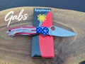 Сгъваем нож Spyderco C81ALL Paramilitary 2 ,с графика на американското знаме, снимка 2