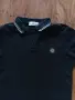 Stone Island logo-patch contrast-trim Polo Shirt - мъжка тениска р-р L, снимка 2
