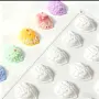 3D 18 Орехови черупки черупка орех орехчета силиконов молд форма фондан шоколад гипс декор, снимка 1