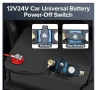 Ключ маса прекъсвач за акумулатор 12V/24V – изолатор с директен монтаж на клема, снимка 7