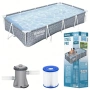 BESTWAY Steel Pro басейн 366x201x66 см с филтърна помпа - 4000 л капацитет, бърз монтаж и здрава мет, снимка 3
