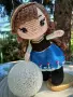 Анна от Замръзналото кралство / Frozen Плетена кукла, снимка 5