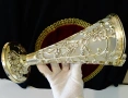 Посребрена ваза,лози,грозде,Art Nouveau , снимка 13