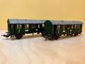 Два пътнически вагона Lima 1-ва и 2-ра класа администрация DB влак, влакче, локомотив, снимка 2