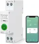Смарт WiFi автоматичен прекъсвач 63A с електромер (kWh), защити и управление през телефон Tuya , снимка 2