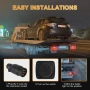 Куфар с 2 бр. LED безжични стопове  с магнит и bluetooth, снимка 3