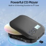 Преносим CD плейър DESOBRY с Bluetooth CD плейър с високоговорители, презареждащ се дискмен за кола , снимка 10
