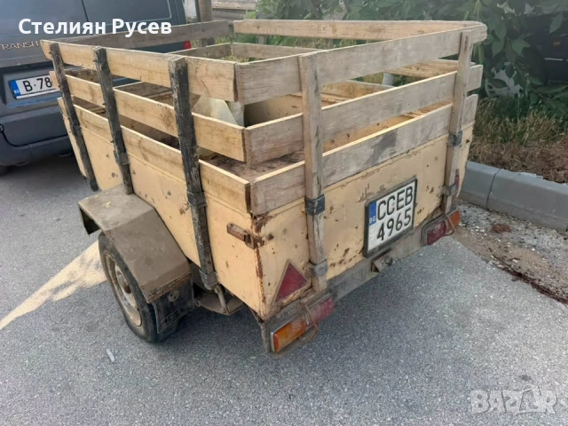 Дулово багажно ремарке регистрирано  180/120 см цена 800 евро   безплатно прехвърляне, нови талони и, снимка 7 - Ремаркета - 55284490