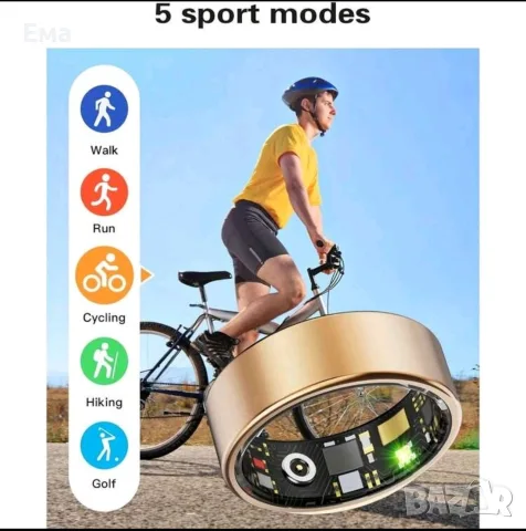 Смарт пръстен - размер 7 и 9• smart ring, снимка 6 - Смарт гривни - 55567939