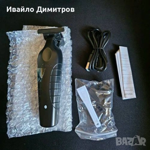 Машинка за подстригване, Kemei KM-2299, безжична, електрическа, акумулаторна, 3 решетки за регулиран