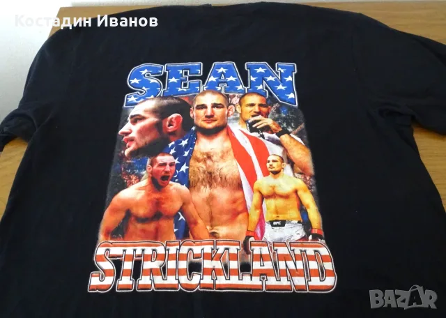 UFC MMA Sean Strickland мъжка тениска М