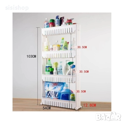 Универсална етажерка на колела за баня и кухня 2498, снимка 6 - Други стоки за дома - 55219595