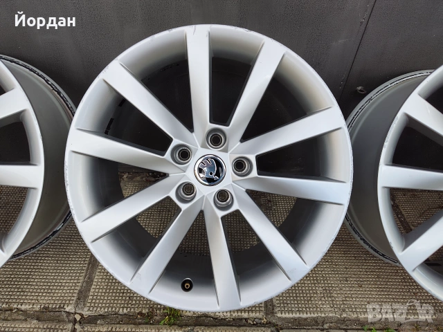 ОРИГИНАЛНИ джанти 18 ' цола 5x112 SKODA Octavia III / Шкода Октавия 3, снимка 7 - Гуми и джанти - 55192003