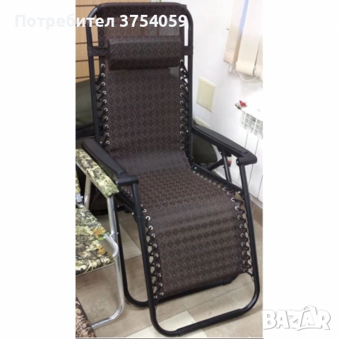 Плажен стол-шезлонг с възглавничка 175x52 см NS6318, снимка 6 - Къмпинг мебели - 55197032