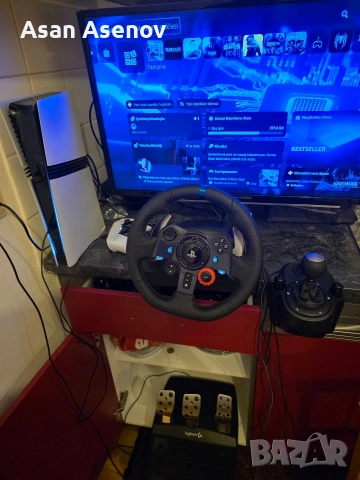 PlayStation 5 Pro + Logitech G29 + Дигитални игри | Като нови | Без забележки, снимка 2 - PlayStation конзоли - 55134383
