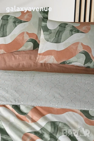 Mürdüm Home Комплект чаршафи за двойно легло Lotus, 100% памук, снимка 3 - Спално бельо - 53982426