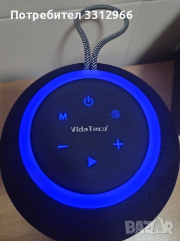 Нова Bluetooth колонка VIDA TECO C57 30W стерео звук RGB светлини IPX5 водоустойчива, снимка 3 - Bluetooth тонколони - 54875276