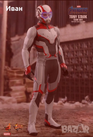 Хот Тойс / Hot Toys Tony Stark Team Suit MMS537, снимка 10 - Колекции - 55252876