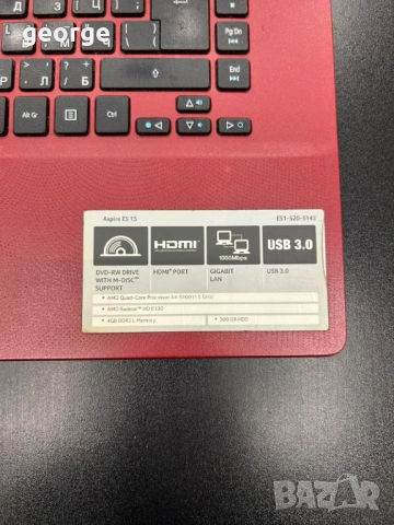 Лаптоп Asus Aspire ES 15, снимка 2 - Лаптопи за дома - 54727265