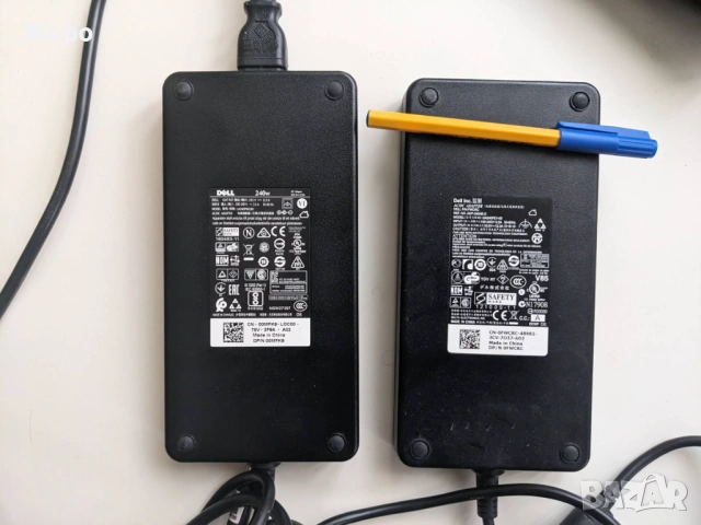 Оригинално зарядно за лаптоп Dell - 240W Светеща букса, снимка 8 - Захранвания и кутии - 54341201