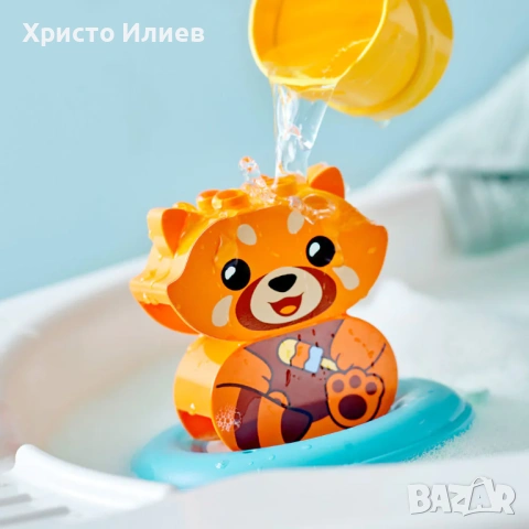 LEGO Duplo Моите първи забавления в банята плаваща червена панда 10964, снимка 2 - Конструктори - 54941832