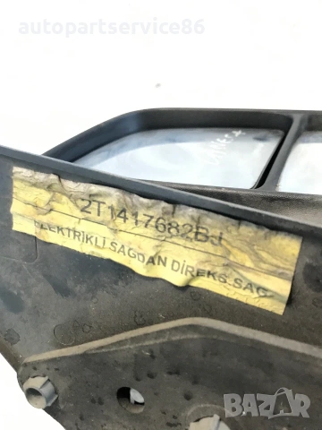 Електрическо дясно странично огледало черно за Ford Connect (2004) 2T1417682, снимка 2 - Части - 55036167