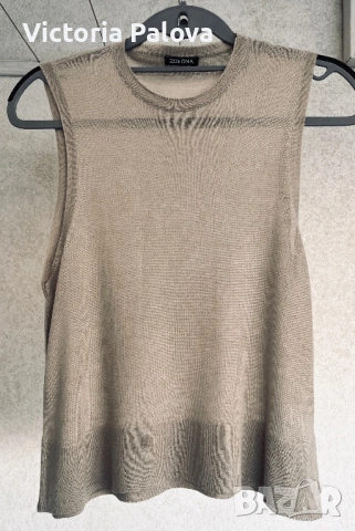 ZOE ONA дизайнерски топ - фино и въздушно плетиво, М