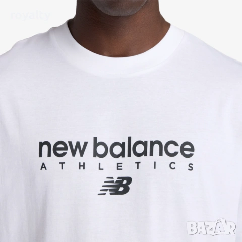 Мъжка Оригинална Тениска New Balance Linear Graphic, снимка 2 - Тениски - 54378204