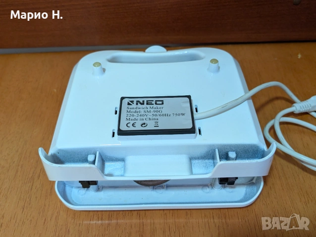 Сандвич тостер Neo, 750 W, снимка 3 - Тостери - 54220676