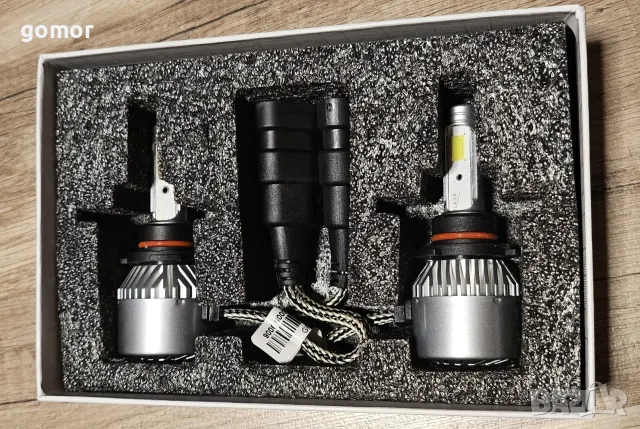 Комплект LED крушки C9 HB4 9006 за автомобилни фарове – 2 броя, снимка 2 - Аксесоари и консумативи - 55467626