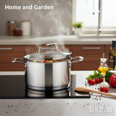 Тенджера Oliver Voltz – Berlin Premium Collection, неръждаема стомана 18/10, съвместима с индукция