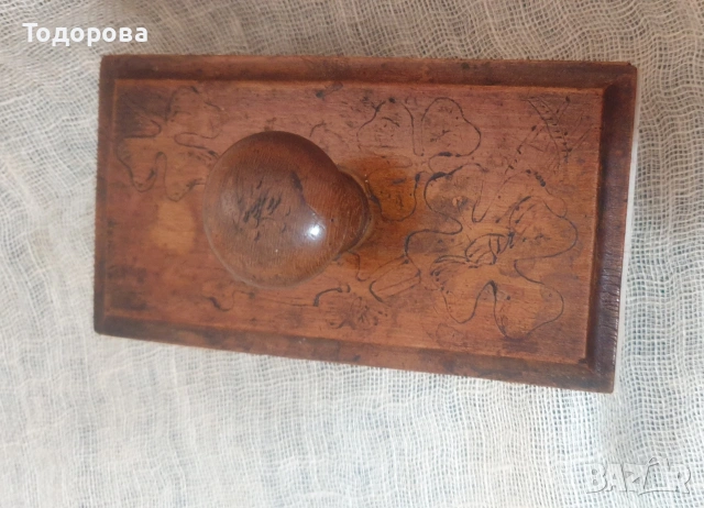 Старинна попивателна от дърво, снимка 2 - Антикварни и старинни предмети - 54807829