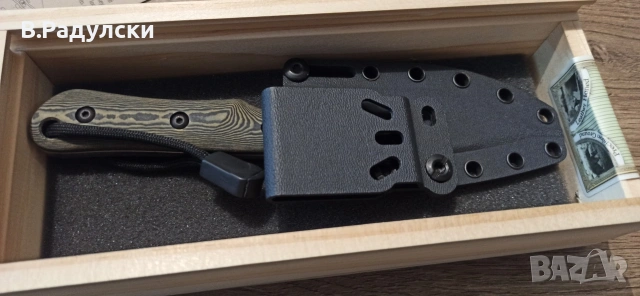 White River Brave CPM-MagnaCut Stonewashed Drop Point Maple Brown & Black Richli, снимка 2 - Ножове - 54568257