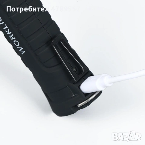 Акумулаторна LED работна лампа - сгъваема с магнит, снимка 4 - Друга електроника - 54367020