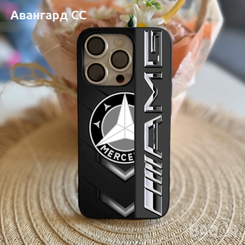 Силиконов Калъф за iPhone с лого Mercedes, снимка 6 - Калъфи, кейсове - 54611185
