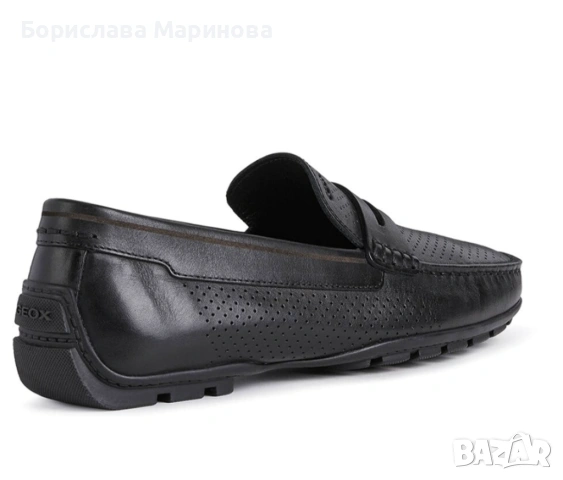 Мъжки кожен младини на GEOX, номер.45, снимка 3 - Маратонки - 54810329
